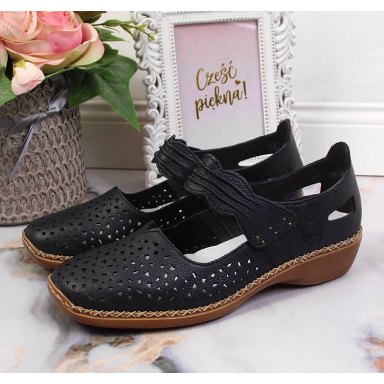 Rieker W RKR139 Lederschuhe, Marineblau 2