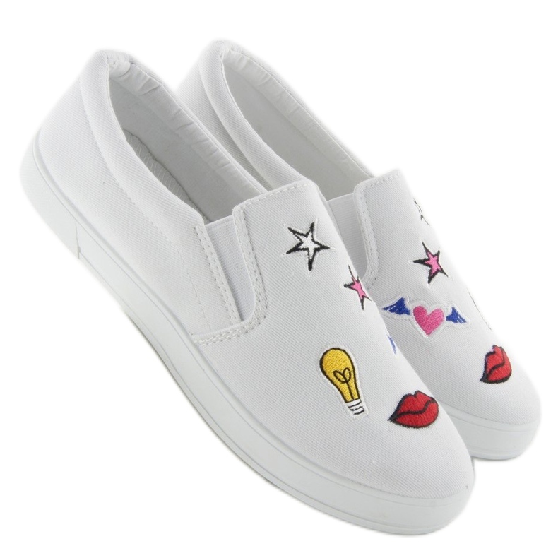 Slipons mit JX41P White Patches weiß 1