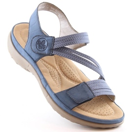 Bequeme Rieker W RKR587 blaue Sandalen 1