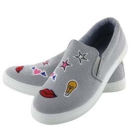 Slipons mit JX41P Grey Patches grau 1