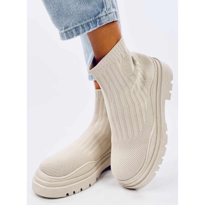 Socken hoher Knöchel Silva Beige 2