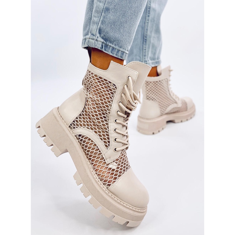 Ralston Panna durchbrochene Stiefeletten beige 2