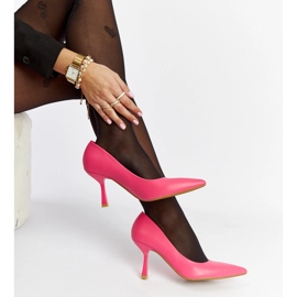 Rosa Nixon-Pumps mit niedrigem Absatz 1