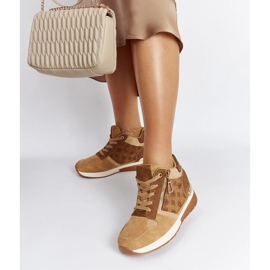 Braune Knoxville-Sneaker mit Keilabsatz 2