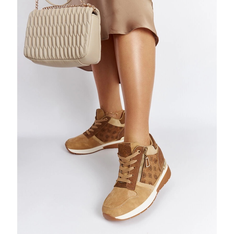 Braune Knoxville-Sneaker mit Keilabsatz 2