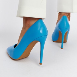 Blaue Tenmile-Pumps mit hohem Absatz 2