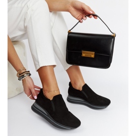 Schwarze Cliffside-Plateau-Sneaker 1