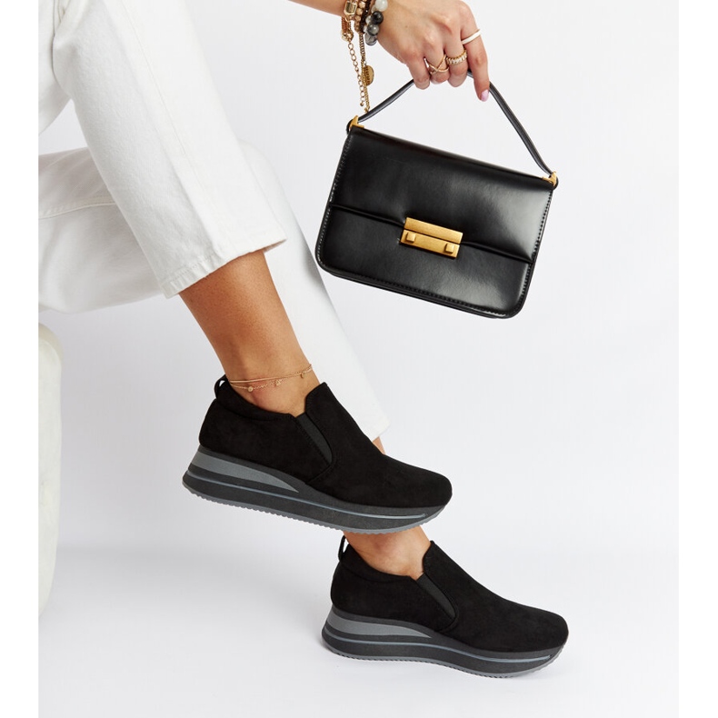 Schwarze Cliffside-Plateau-Sneaker 2