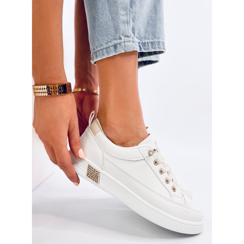 Stocks Beige Damen-Sneaker weiß 1