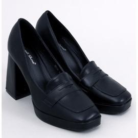 High-Heel-Loafer von Entee Black schwarz 1