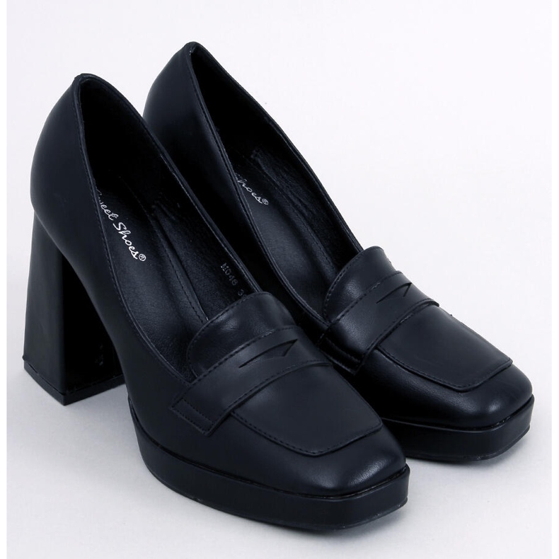 High-Heel-Loafer von Entee Black schwarz 1
