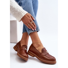 Zazoo 20165 Damen-Ledermokassins, Braun 1