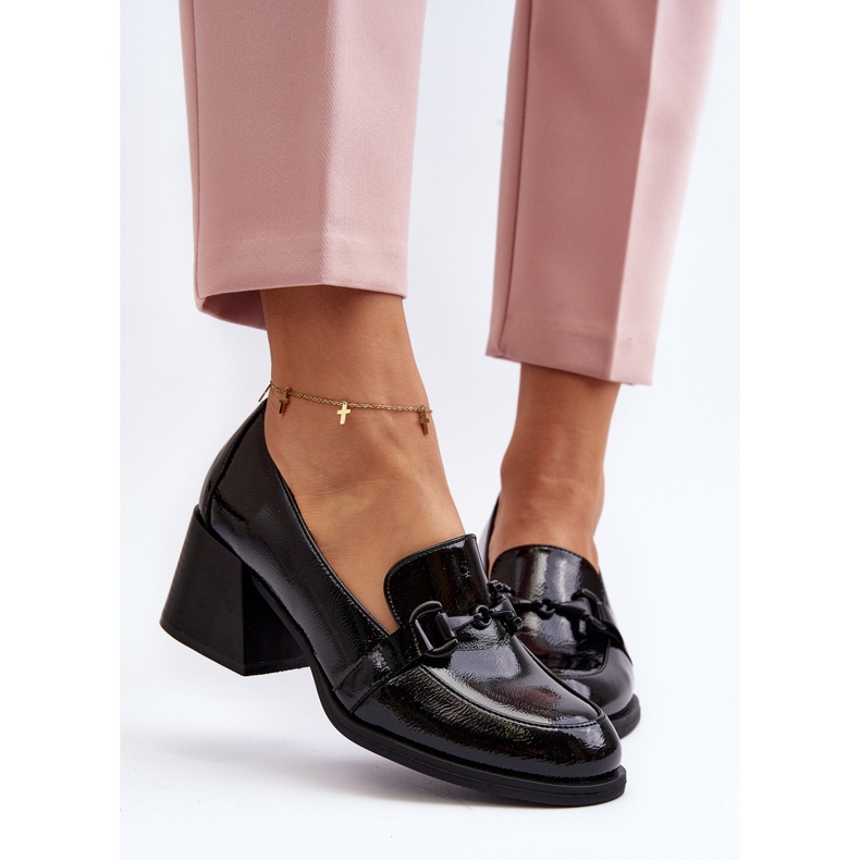 Vinceza Schwarze Lackschuhe mit hohem Absatz von Nireva 1