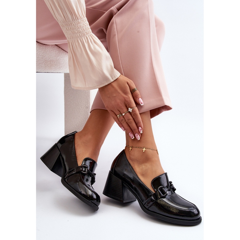 Vinceza Schwarze Lackschuhe mit hohem Absatz von Nireva 2