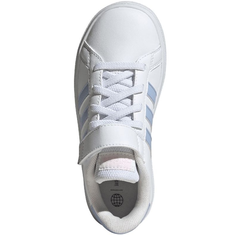 Adidas Grand Court Elastic Lace und Top Strap Jr IG4841 Schuhe weiß 1