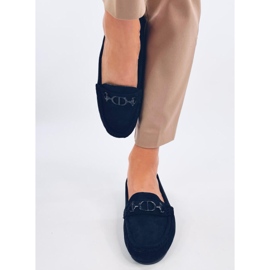 Trabei Navy Damen-Wildledermokassins blau 1