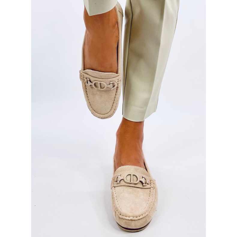 Trabei Beige Damen-Wildledermokassins 1