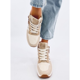 Telts Beige Keilsneaker 1