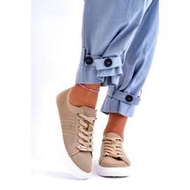 Damen-Schnürsneaker Beige Etna 2