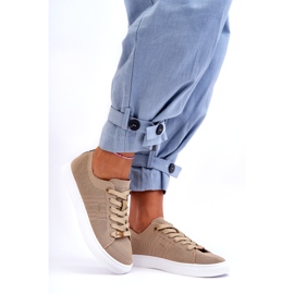 Damen-Schnürsneaker Beige Etna 3