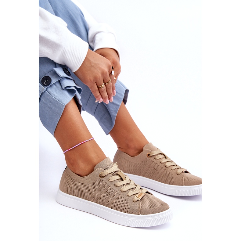 Damen-Schnürsneaker Beige Etna 4