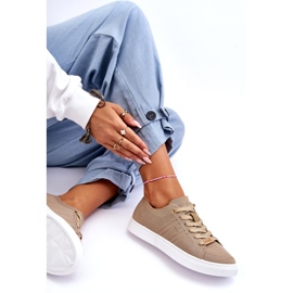 Damen-Schnürsneaker Beige Etna 5