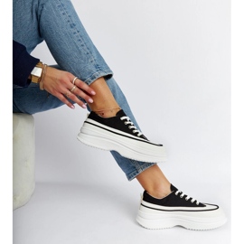 Schwarze Plesio-Plateau-Sneaker 2