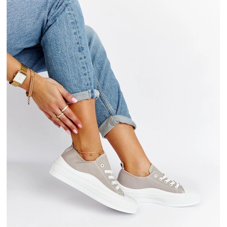 Graue Blais-Plateau-Sneaker 1