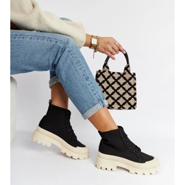 Schwarze, leichte Obispo-Stiefeletten 1