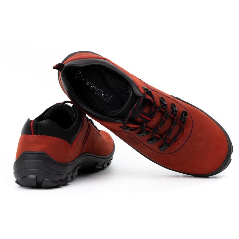 Kampol Herren Trekkingschuhe 36 rot 3