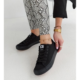 Schwarze Rocky-Sneaker aus Stoff 1