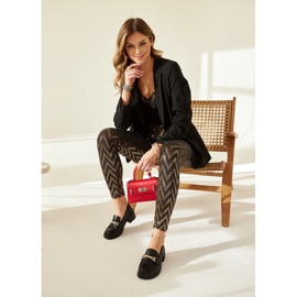 Schwarze Sherie-Loafer mit hohem Absatz 1