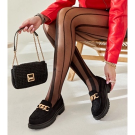 Elenor schwarze Wildleder-Loafer 2