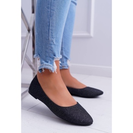 Seastar Damen Ballerinas Glitzer Schwarz Fifi 1