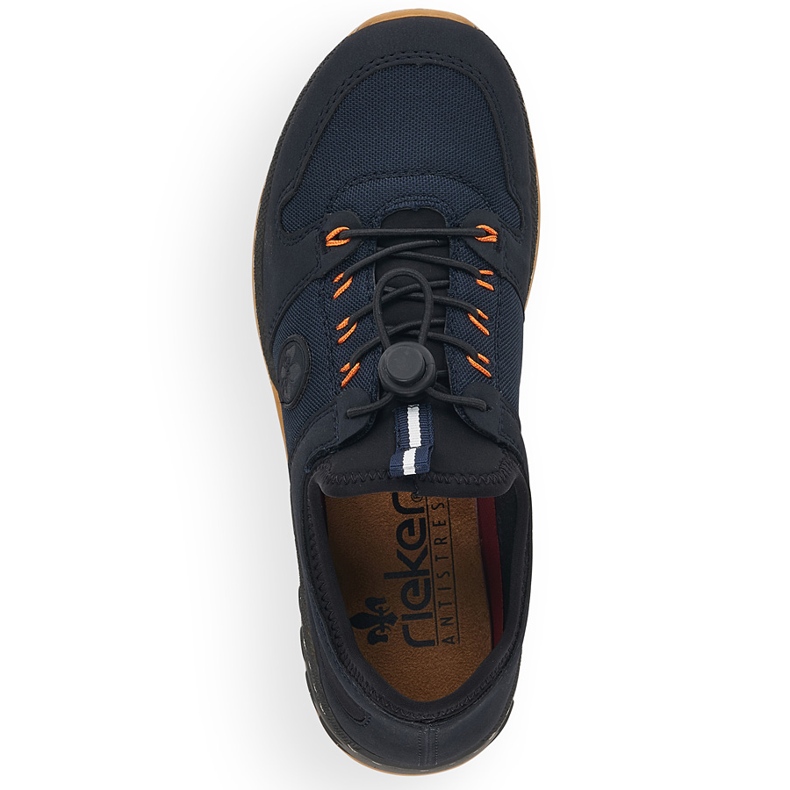 Bequemer Damen-Slip-On-Sportschuh, Marineblau, Rieker M0564-14 2