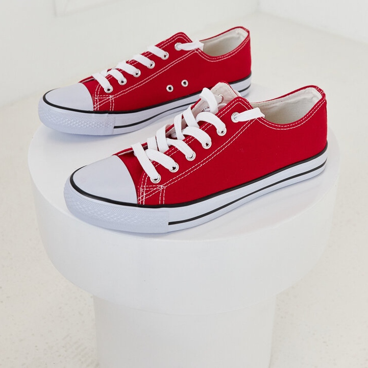 Rote klassische Mauer-Sneaker für Herren 1