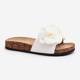 Weiße Blumen-Flip-Flops für Damen von Lulania 1