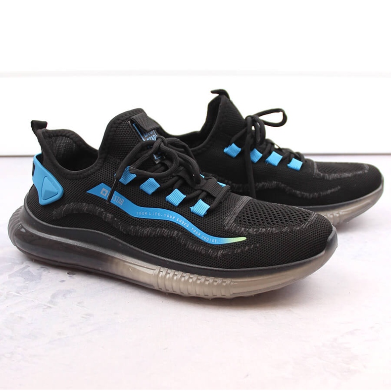 Schwarze Slip-on-Sportschuhe für Herren Big Star NN174450 1