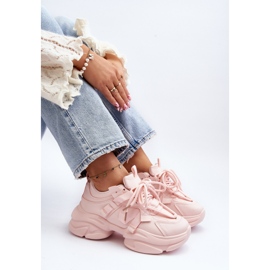 Damen-Sneaker mit dicker Sohle, Pink Windamella rosa 1