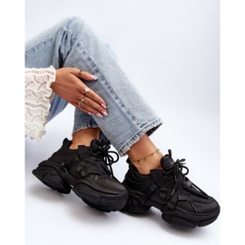 Damen-Sneaker mit dicker Sohle, schwarzes Windamella 1