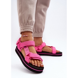Damen-Plateausandalen Lee Cooper LCW-24-05-2750L Fuchsia rosa 4