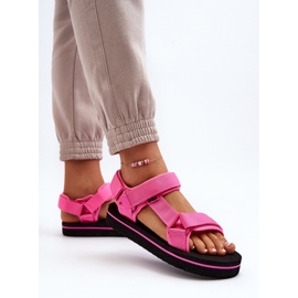 Damen-Plateausandalen Lee Cooper LCW-24-05-2750L Fuchsia rosa 6