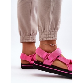 Damen-Plateausandalen Lee Cooper LCW-24-05-2750L Fuchsia rosa 7