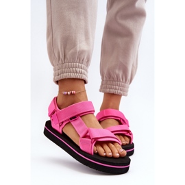 Damen-Plateausandalen Lee Cooper LCW-24-05-2750L Fuchsia rosa 8