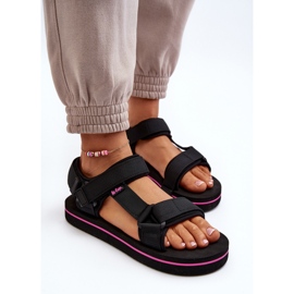 Damen-Plateausandalen Lee Cooper LCW-24-05-2751L Schwarz 7