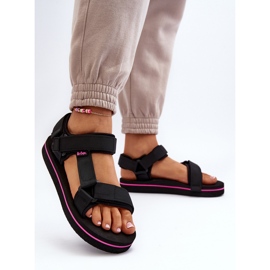 Damen-Plateausandalen Lee Cooper LCW-24-05-2751L Schwarz 5