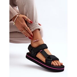 Damen-Plateausandalen Lee Cooper LCW-24-05-2751L Schwarz 1