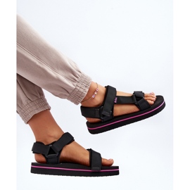 Damen-Plateausandalen Lee Cooper LCW-24-05-2751L Schwarz 9