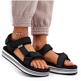 Damen-Plateausandalen Lee Cooper LCW-24-05-2753 Schwarz 12