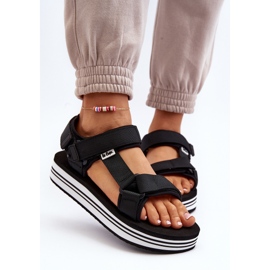 Damen-Plateausandalen Lee Cooper LCW-24-05-2753 Schwarz 8